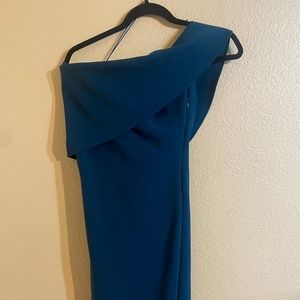NWT likely blue dress one shoulder flap